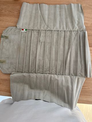 Estuche joyero azul y beige, el verde lo regalo