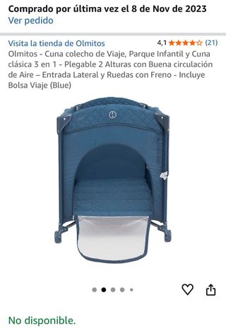 Cuna de viaje Colecho Olmitos Parque Infantil