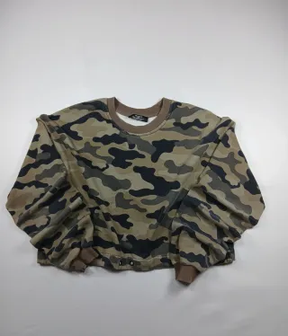 Sudadera Bershka Camuflaje Corta Talla S