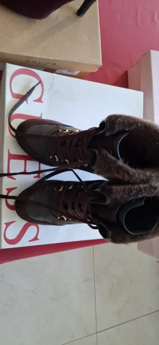 Botines Guess Marrones Tacón Stiletto