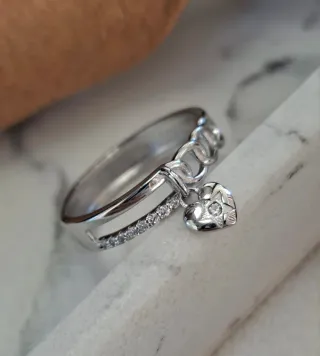 Anillo Plata Ley Corazón