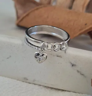 Anillo Plata Ley Corazón
