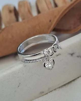 Anillo Plata Ley Corazón