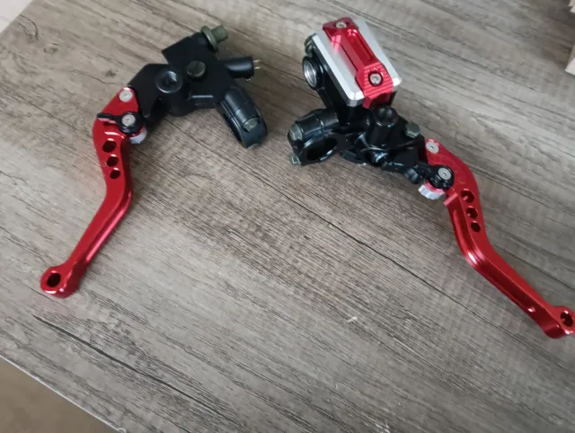 Manetas moto rojas nuevas