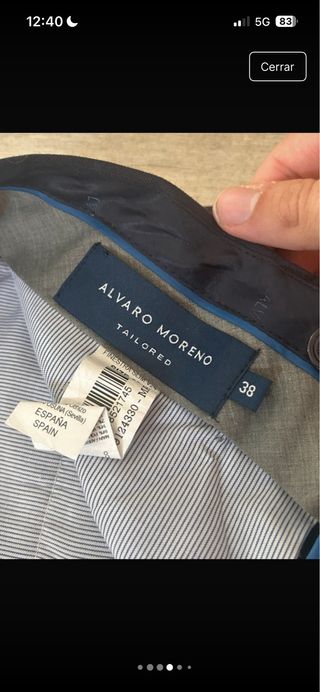 Traje Álvaro Moreno azul