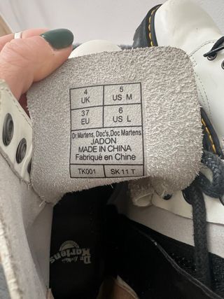Botas Dr. Martens Blancas Talla 37