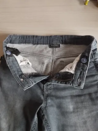 Pantaloni jeans bambino grigio