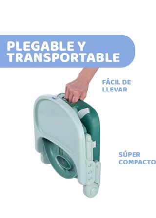 Silla Chicco Pocket Snack portátil verde. OFERTA.