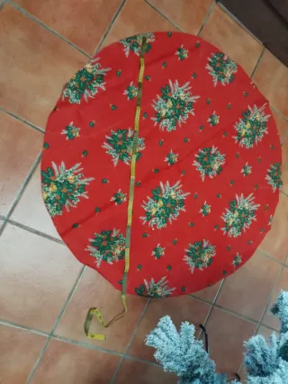 8 individuales tela y mantel navideño