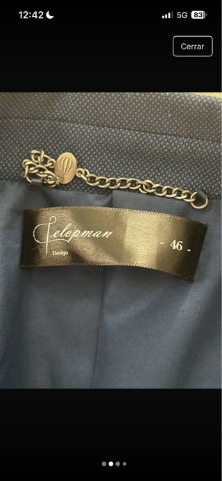 traje de chaqueta de celopman