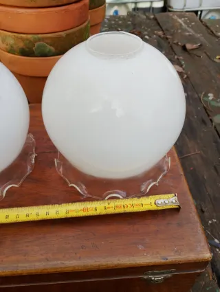 Copri lampada in vetro bianco