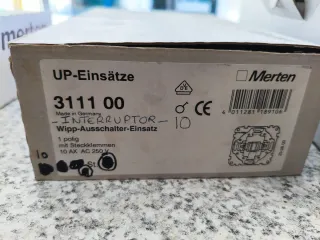 Lote interruptores, conmutadores y marcos dobles