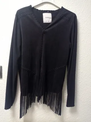 Chaqueta estilo cowboy con flecos
