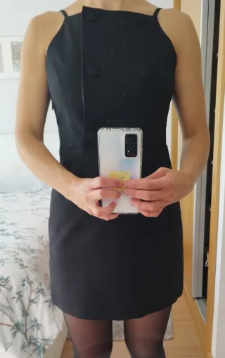 Vestido Fiesta Zara Negro