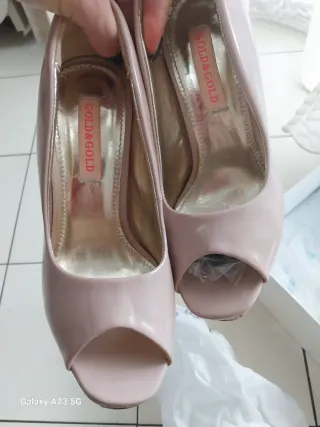 2 paia décolleté tacco beige/rosa