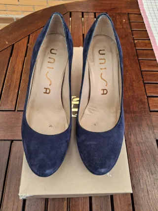 Zapatos de tacón Unisa azul talla 37