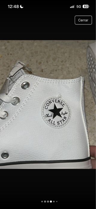 Converse Chuck Taylor Plataforma Piel Blancas