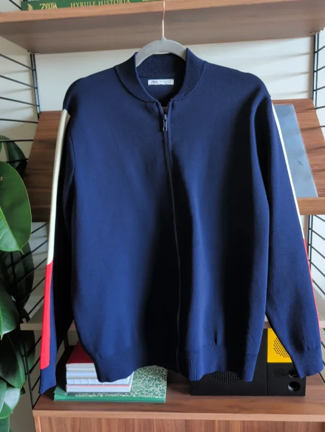 Chaqueta Zara Azul Neopreno Talla M