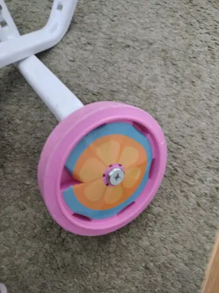 Ruedines Bicicleta Niña Rosas