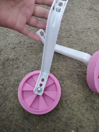 Ruedines Bicicleta Niña Rosas