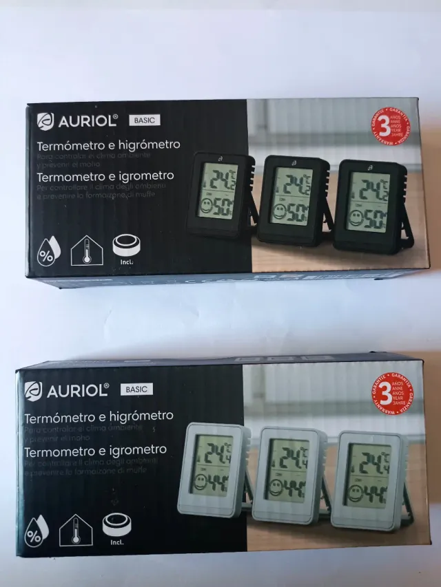 Termómetro e Higrómetro Auriol (Pack 3)