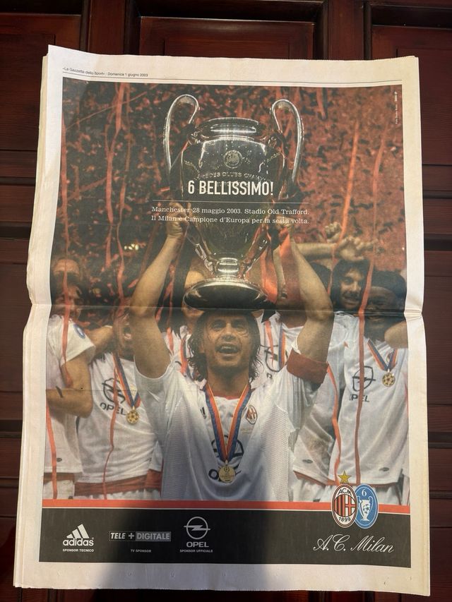Gazzetta Dello Sport 11 Mai 2003 - Scudetto Juventus, édition Vintage