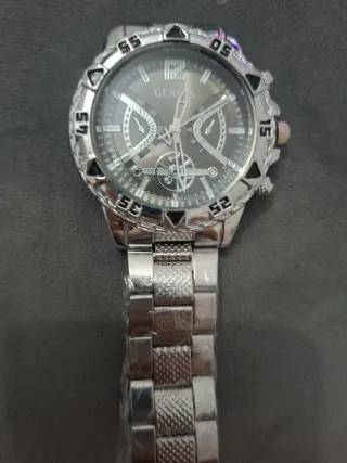 Reloj Geneva Plata y Gris