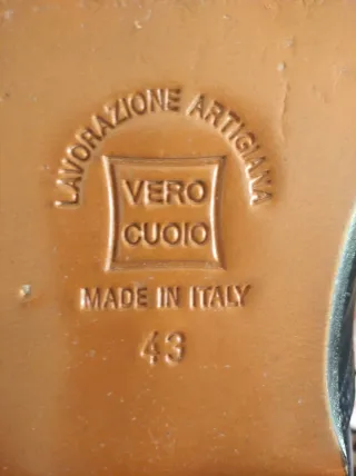 Scarpe eleganti da uomo in vera pelle numero 43