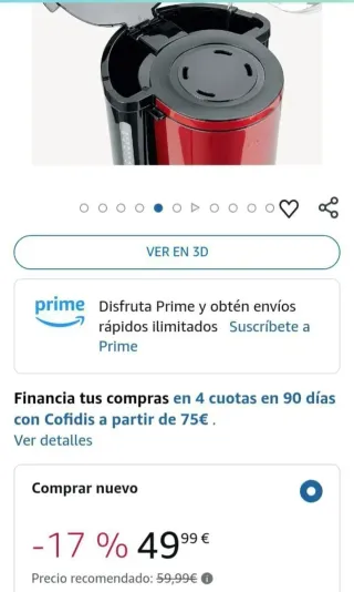 Cafetera de goteo para 10 tazas