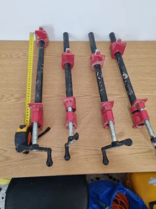 Prensas de tubo para carpintería (4 uds)