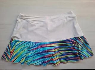 Falda BB Padel Blanca y Multicolor