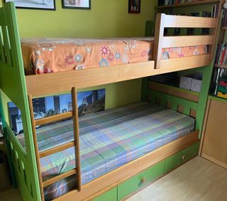Litera juvenil madera + colchones