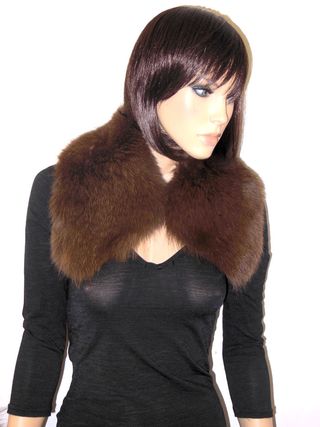 COLLO PELLICCIA VOLPE MORBIDISSIMO PELO LUNGO F110