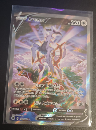 Carta Pokémon Arceus V Español