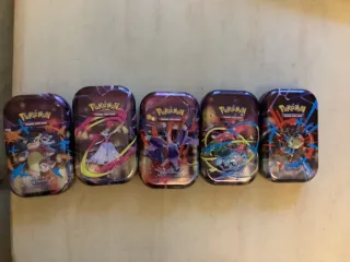 Latas Pokémon Megaevoluciones arte completo