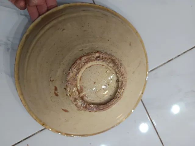 Antica fontana o lebrillo in ceramica del XVIII secolo