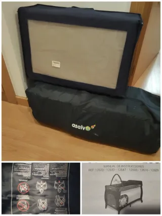 Cuna viaje Asalvo Mix Plus + colchón. Sin estrenar