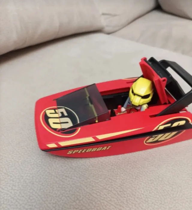 Lancha rápida Playmobil con figura
