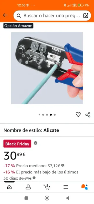 Herramienta Crimpadora RJ45/RJ11 KNIPEX 97 51 10