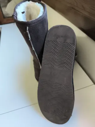 Botas borreguillo marrón oscuro Talla 40