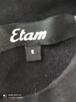 Vestido largo negro Etam