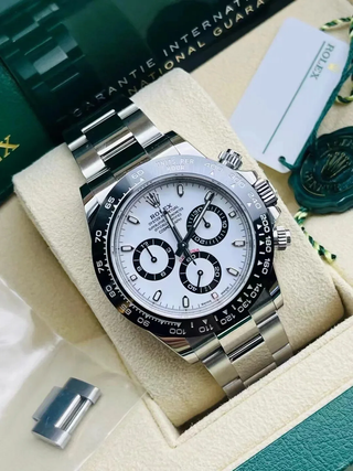 Rolex Daytona Plata/Blanco