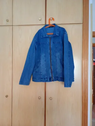 Cazadora Vaquera Mujer Azul