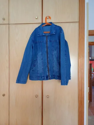Cazadora Vaquera Mujer Azul