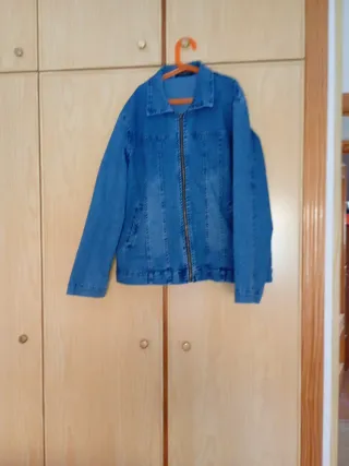 Cazadora Vaquera Mujer Azul