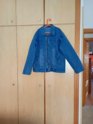 Cazadora Vaquera Mujer Azul