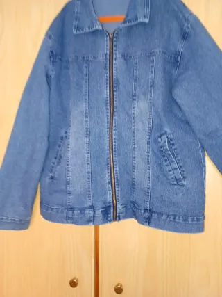 Cazadora Vaquera Mujer Azul