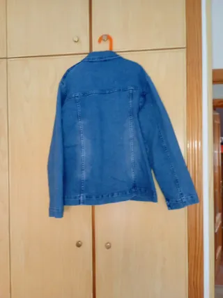 Cazadora Vaquera Mujer Azul