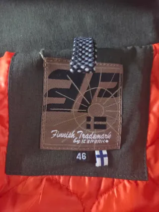 Giaccone verde ICEPEAK con fodera arancione