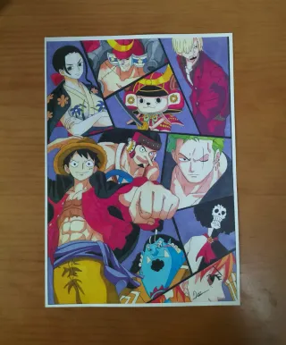 Dibujo original One Piece.